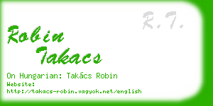 robin takacs business card